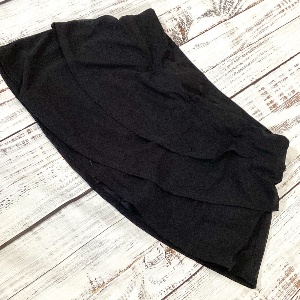 333. Coco Reef Black Sheer Multi-Layered Swim Skirt - NWT - Size XL